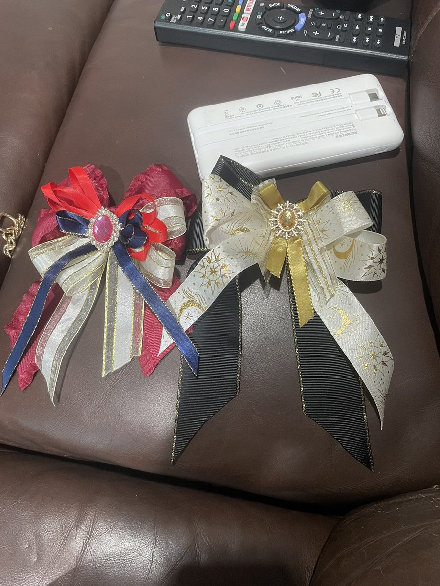 Practice making Ita bag ribbon. I make Aglovale, Taizo, and Akina today
