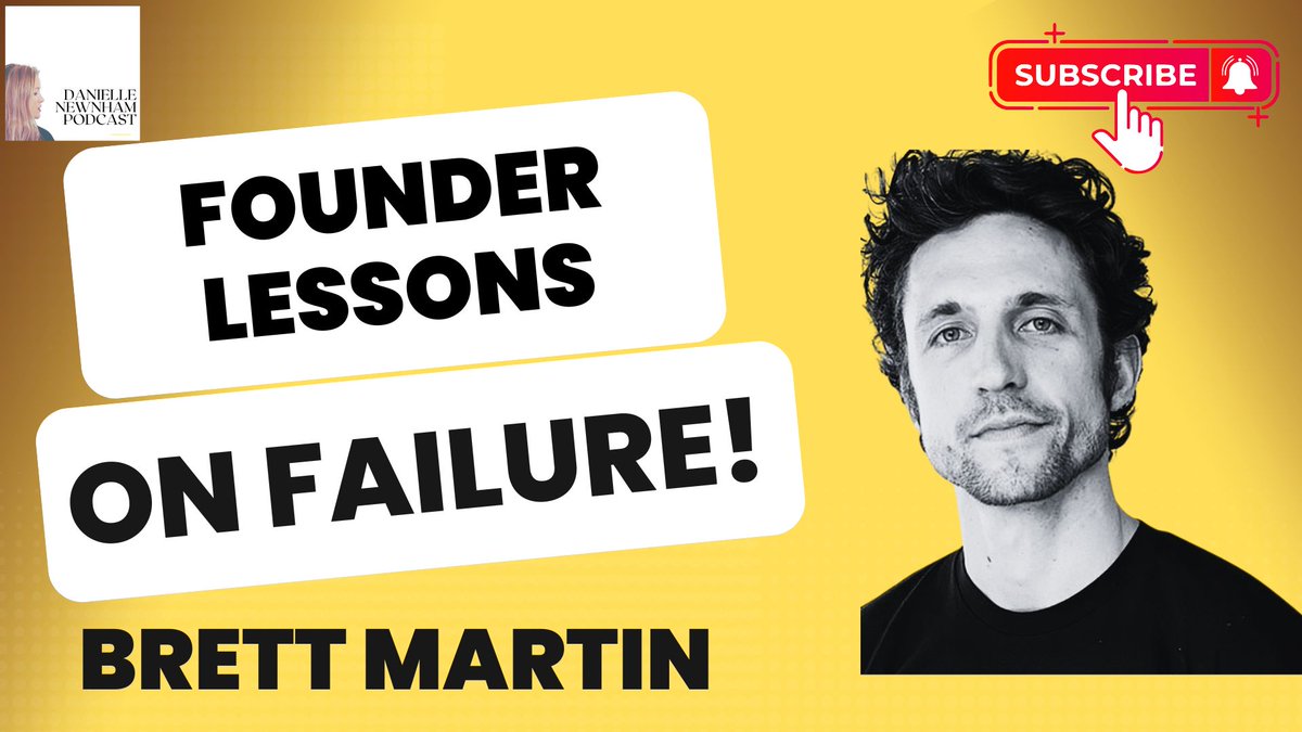 Lessons on Failure with @brett1211 ! We discuss: 📌Lessons he learned about entrepreneurship from sailing 6,000 miles on a 50 year old sailboat dodging pirates and drug runners 📌What it felt like to shut down his startup 📌His advice for founders youtu.be/F7ZiQj0MmIo