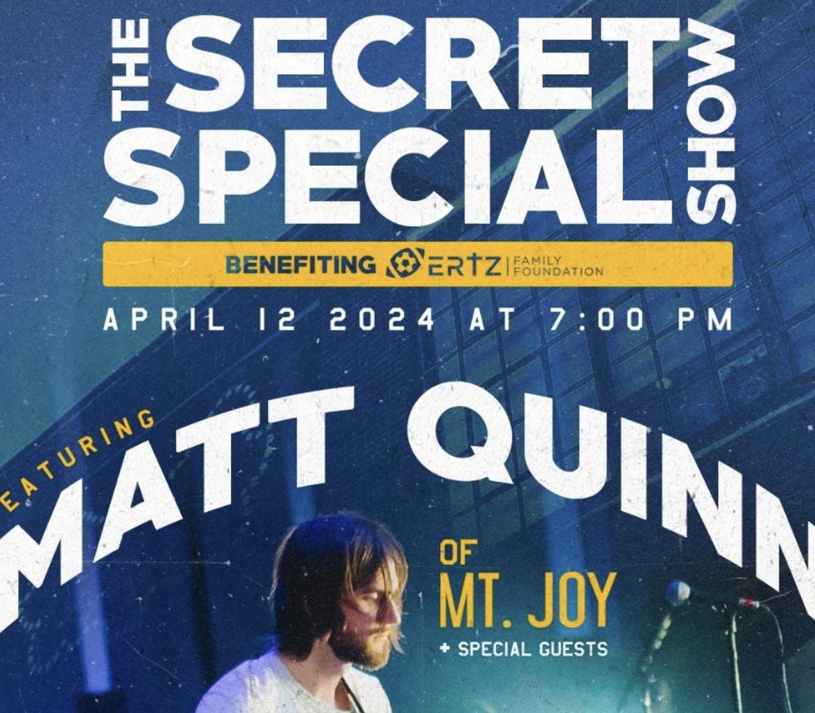 Matt Quinn of @MtJoyBand will be hosting a special concert benefitting the @ErtzFoundation TOMORROW! Grab your tix👇🎟️ brooklynbowl.com/philadelphia/e…