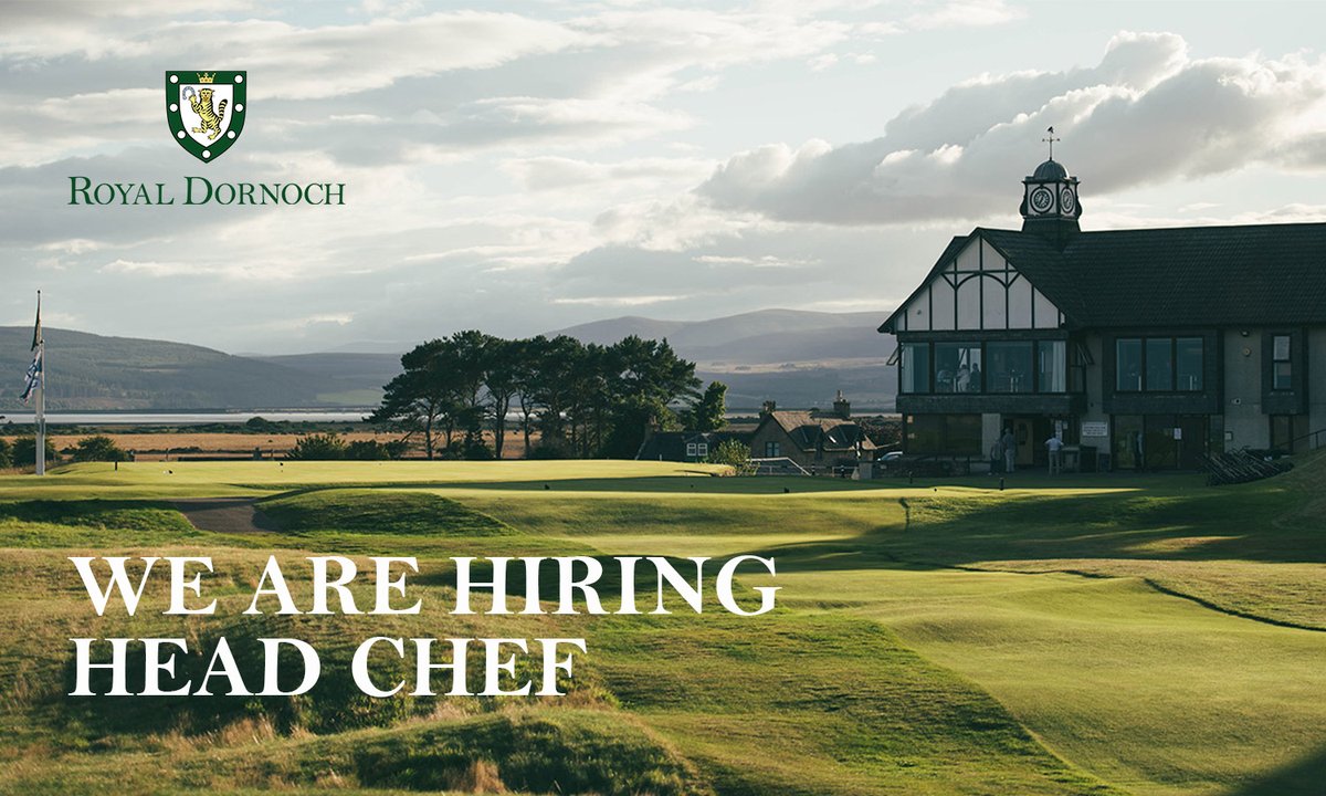 JOB VACANCY - HEAD CHEF We are constructing a new clubhouse that will open late 2025. The head chef will be pivotal in shaping future menu offerings that will make its reputation as a destination of choice for food as well as golf. Go to royaldornoch.com/join-our-team for more details.
