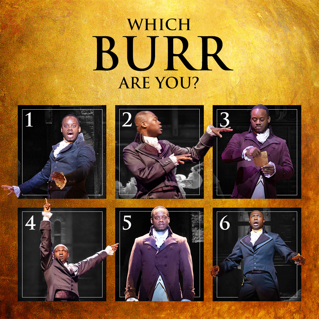 From Burr to Burr, which Burr are you today? 🤔