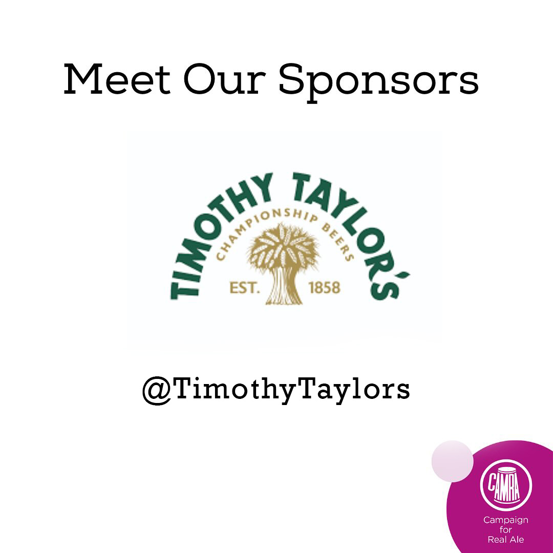 Say hello to Timothy Taylor's one of our festival sponsors. Timothy Taylor's Brewery, located in Keighley, West Yorks, dates back to 1858, and has remained independent and family-owned for over 160 years. @TimothyTaylors
