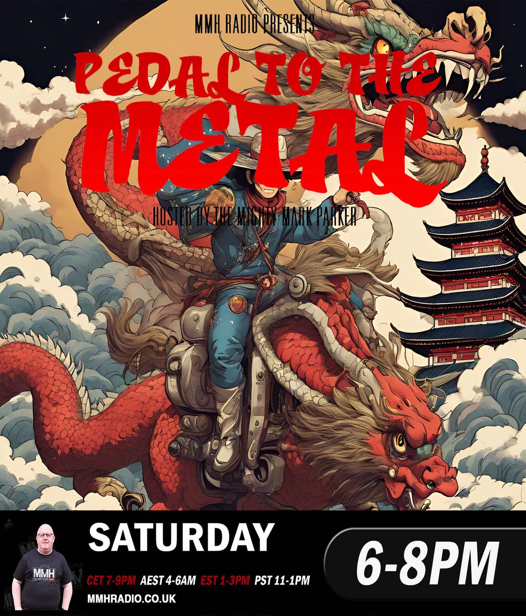 MMH_Radio's tweet photo. Saturday's Pedal to The Metal in Podcast format featuring @BillyMorrison @OzzyOsbourne & @Stevestevens #Battlesnake @DragonForce @Official_MDB @troymantis @coldrain_jp @VendettaLove_ @adamwedd @AlestormPirates @_SaintDeamon #Spellgaze @outcastsynband @HacktivistUK #LoadedBilly https://t.co/fpdwDfRUHX