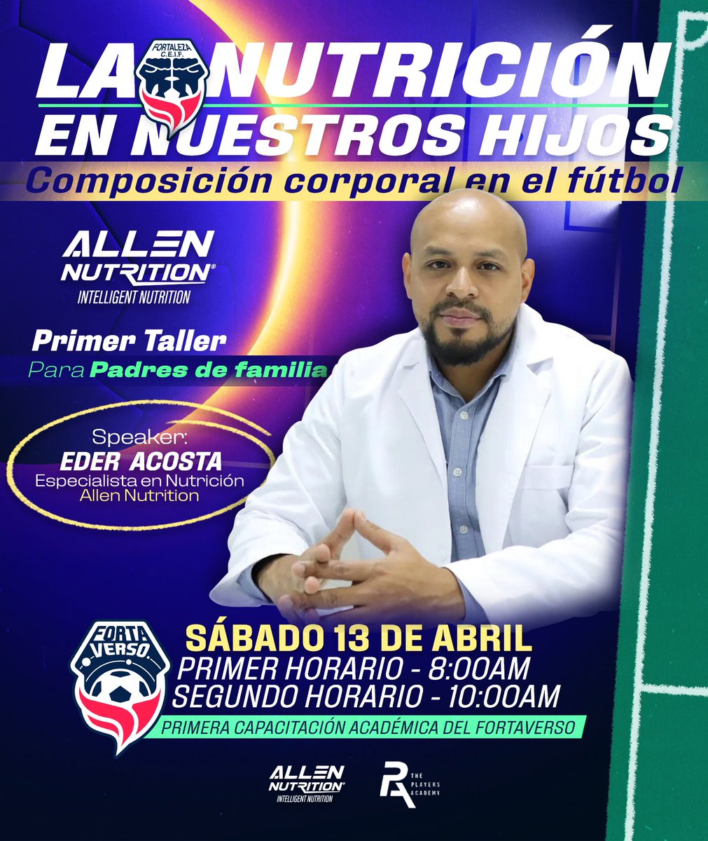 FortalezaFC_Of's tweet photo. ¡Amix! 🤓

Este sábado abre sus puertas el 𝙁𝙊𝙍𝙏𝘼𝙑𝙀𝙍𝙎𝙊 🪐

Nuestra primer intervención académica en esta oportunidad:
Nutrición Deportiva, por Eder Acosta de #AllenNutrition https://t.co/i3OrD35Dya