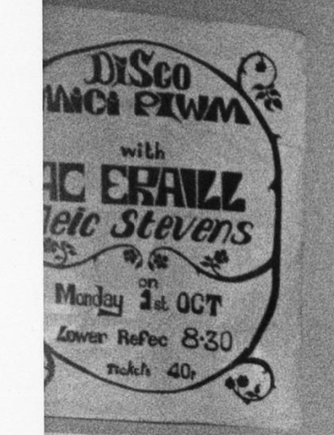 @CardiffMH @StevensMeic @Sainrecords In a coincidence of posting, we were just looking at the poster on the wall of a student halls of residence (dated '1970s') from our archives. Typeface bingo! #DiscoMiciPlwm