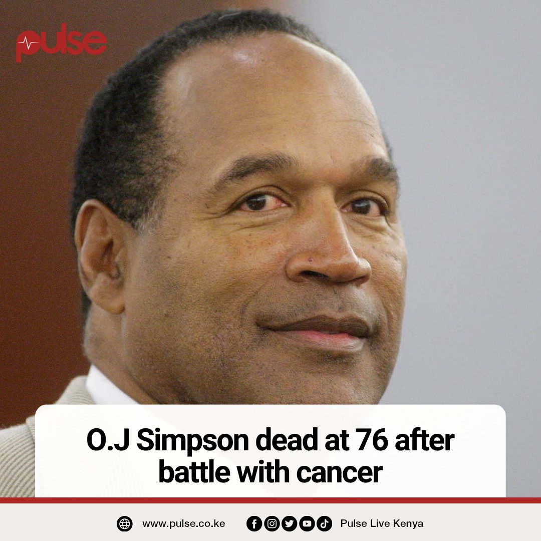O.J Simpson dead at 76 family confirms #PulseEntertainment
