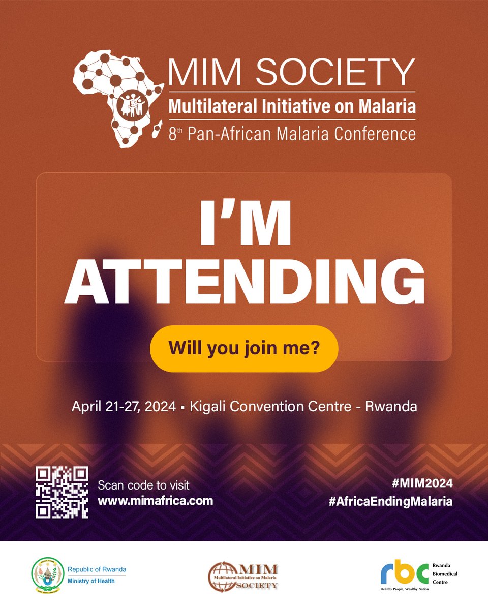 I’m joining thousands of participants at the MIM Society 8th #PAMC2024 this April in Kigali, Rwanda to learn about grassroots mobilization efforts to end malaria 🌍🦟 Join me! #MIM2024 #AfricaEndingMalaria👉🏾 mimafrica.rw