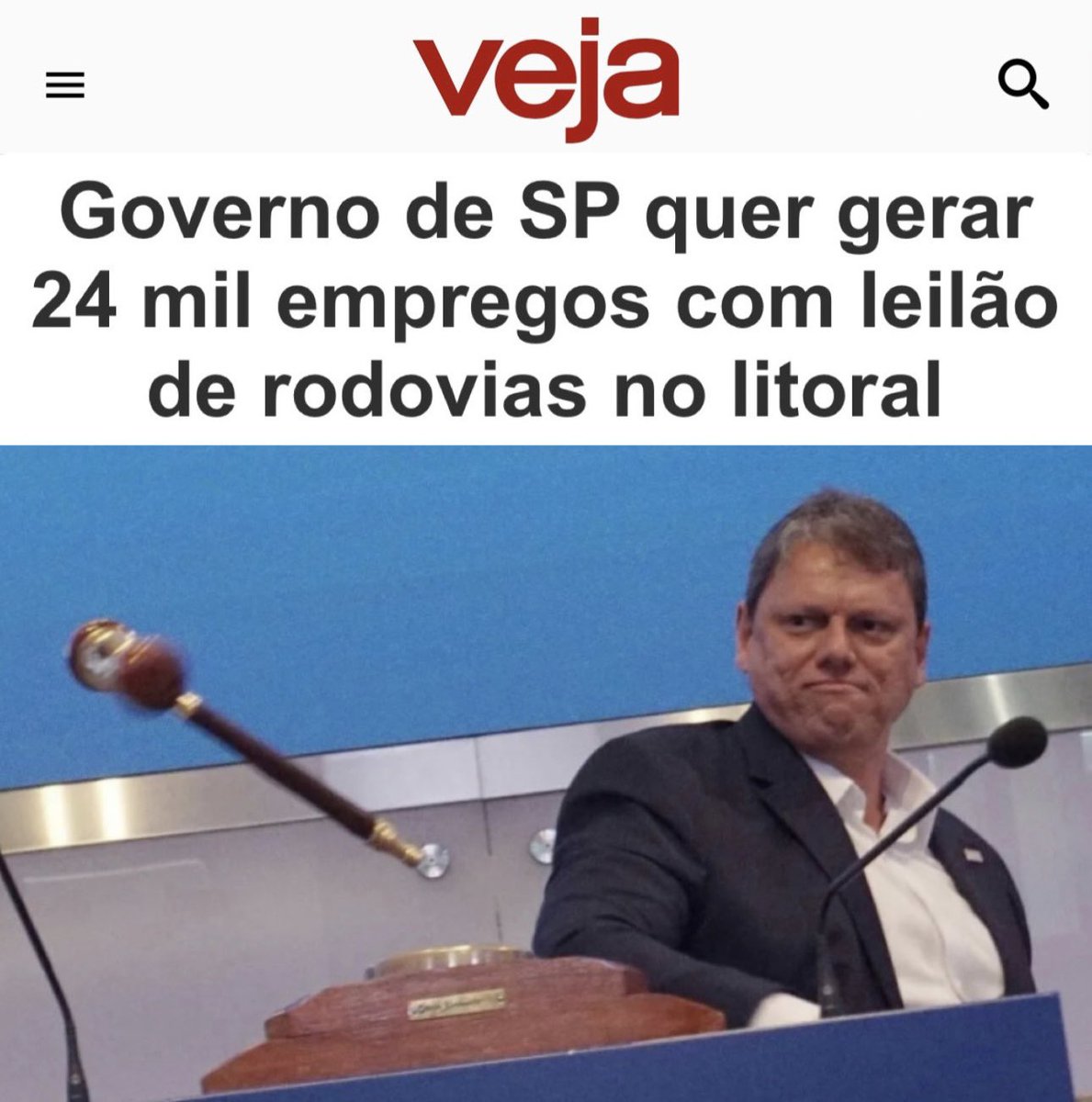 Batida de martelo à vista! Na próxima terça-feira, estaremos de volta à @B3_Oficial para celebrar mais uma enxurrada de investimentos privados para o desenvolvimento e geração de empregos em São Paulo. Será a vez do leilão de mais de 200 quilômetros de rodovias no Lote Litoral…