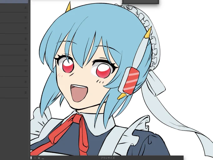 一昨日の嬉しすぎて私的に爆速で描いとる 