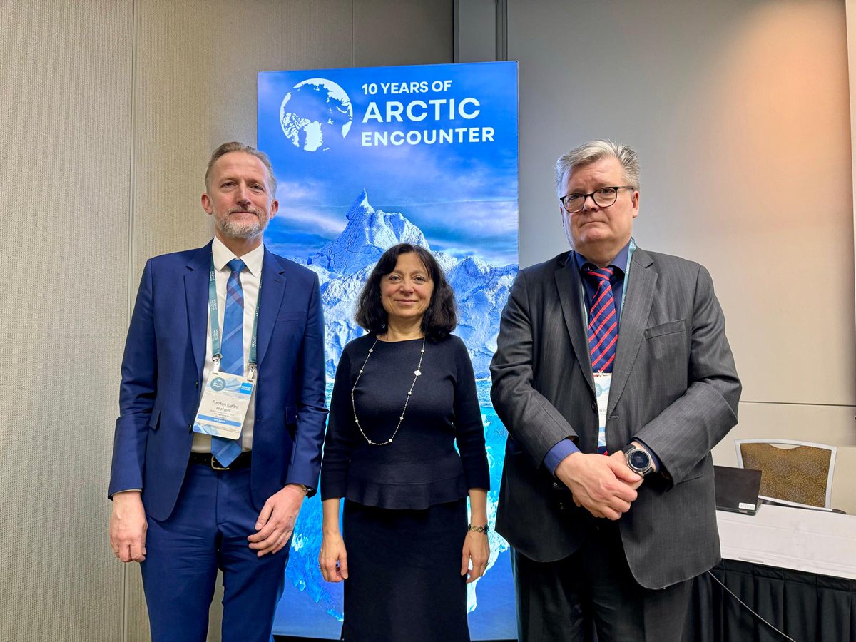 The EU is in the Arctic - and the Arctic is in the EU. The #ArcticEncounter was the perfect opportunity to meet with EU Arctic states and discuss key #Arctic matters. #EUArctic @PVuorimaki @torstenkjolby
