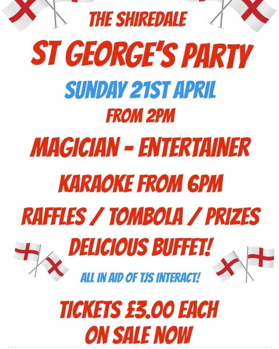 Raising money for TJS Interact Disabled Adult Services, please like and retweet, thank you Venue Shiredale pub, 102 Fernclough Rd, Harpurhey, Manchester M9 5UR