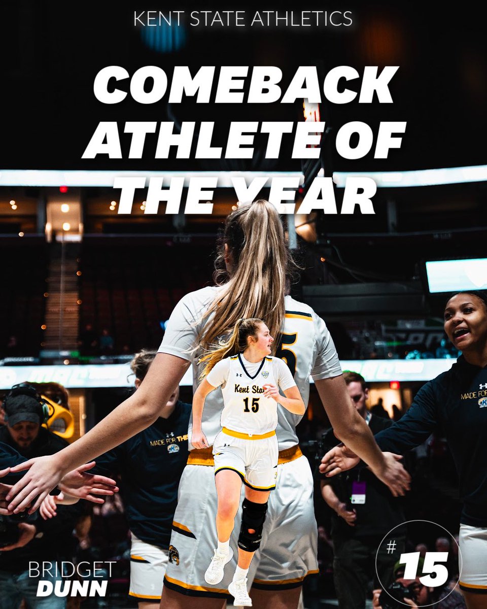 Please join us in congratulating Bridget Dunn on being named @kentstathletics Comeback Athlete of the Year! 

#GoFlashes⚡️