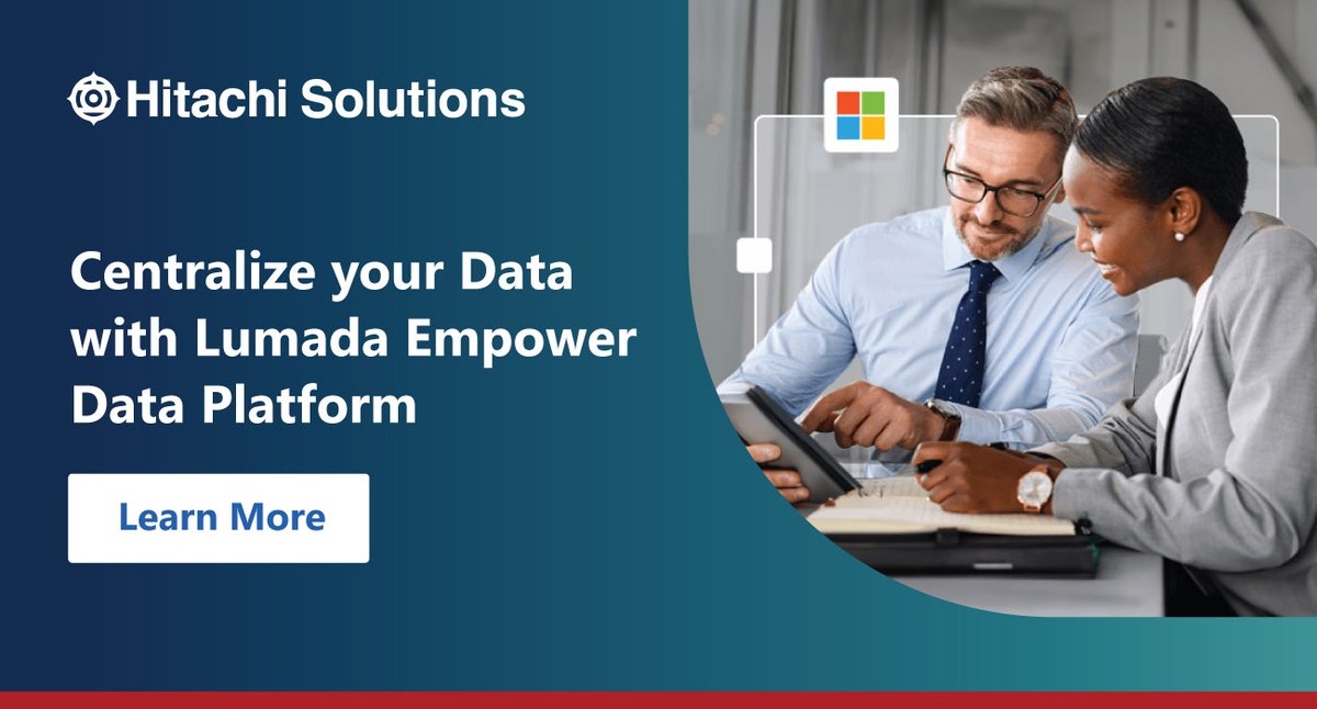 See how Lumada Empower Data Platform is turning disparate #finserv data into a strategic asset. Click here to learn more ow.ly/8ftl50RefXl #DataAnalytics #FinancialInstitutions