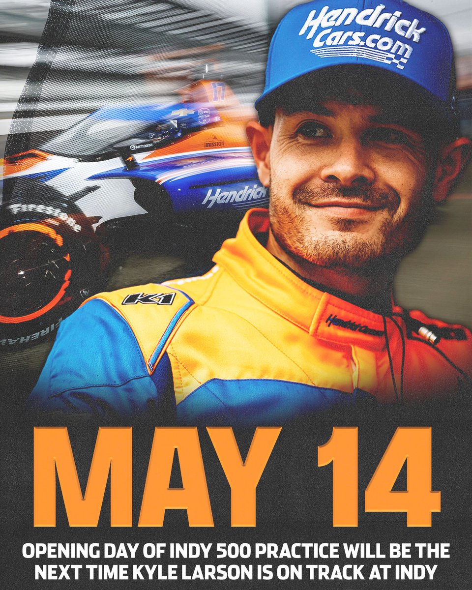 We'll see you in May, Kyle Larson! #Indy500