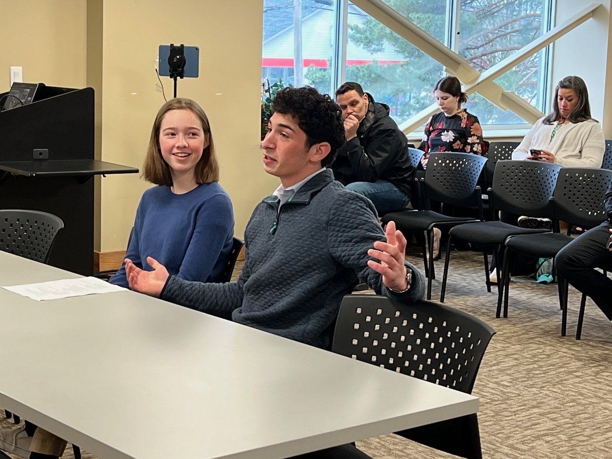 Thank you to Noah Aframe and Flo Dapice from Hopkinton High School for presenting to the State Board of Education and sharing your experiences as student school board members, as well as various world language and ethical debate opportunities at your school. #livefreeandlearn