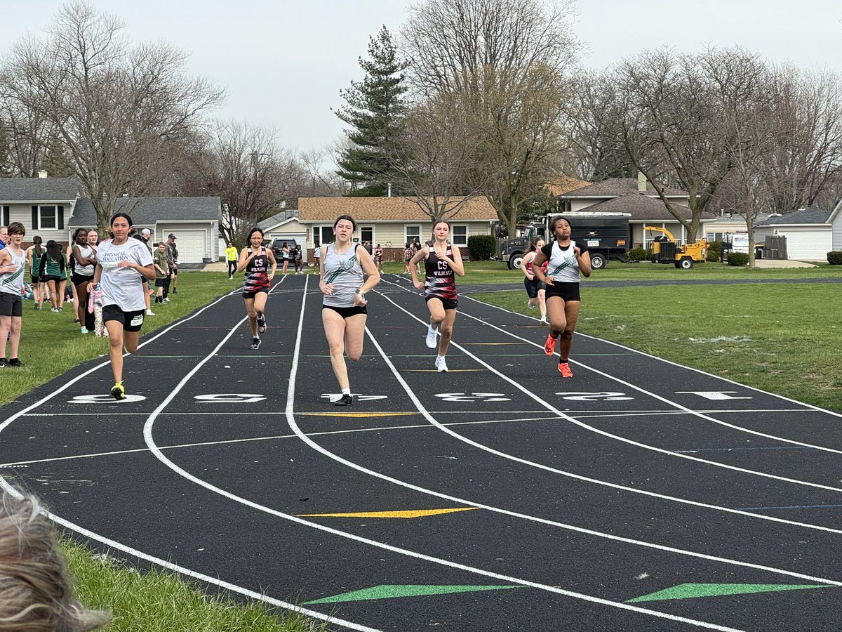 Yesterday Sandburg hosted the first Track meet of the season on our brand new track (Thank you @d15schools)!  It was wonderful to host a Track meet again…the first time since the 2018 school year, we think!   We are grateful that the weather cooperated, as well.  #wildcatpride