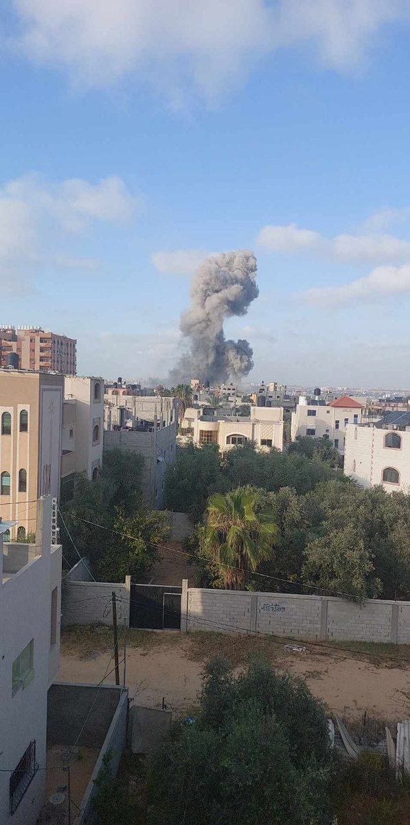 There were two areas left in Gaza that were not completely occupied by Israeli army. 1) Rafah city, where 4 brigades of Izz ad-Din al-Qassam Brigades are located, 2) Deir al-Balah, where Nuseirat Camp is located in the middle of Gaza. Nuseyrat region started to be bombed today