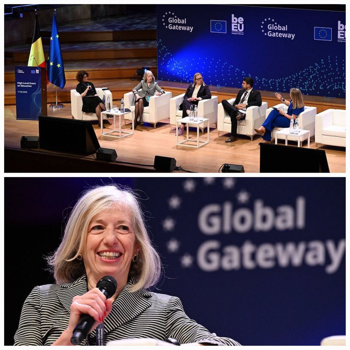 Delighted to speak at @EU_Commission’s Global Gateway HL Education Event. With alarming teacher shortages worldwide & a profession struggling to retain & recruit, investing in #education & #teachers has never been more vital & urgent. It's not just a priority, but an imperative!