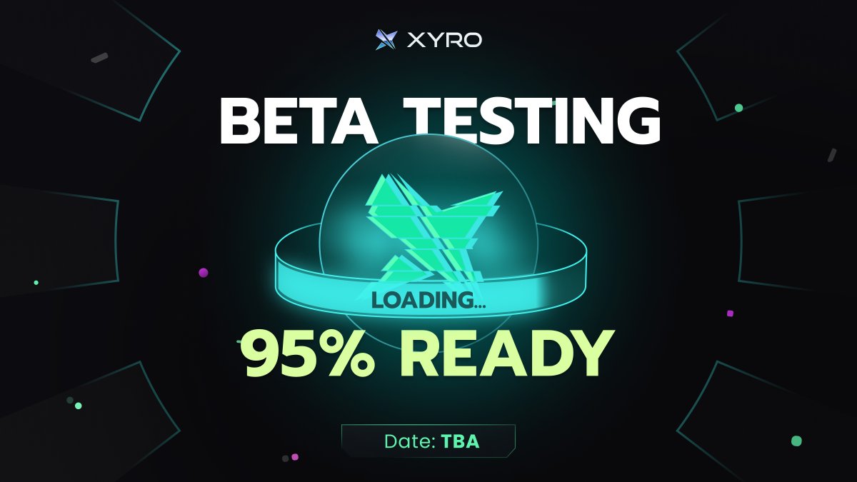 Beta testing is 95% ready! ⚡️

• Upgraded Game Modes
• Rewards System & Competitive Airdrop
• Community's booming: 45k+ Xyroes, 10k+ Beta testers via Whitelist NFTs

Not on the whitelist yet? Join: discord.gg/xyro

On the list? Minting's live: xyro.io