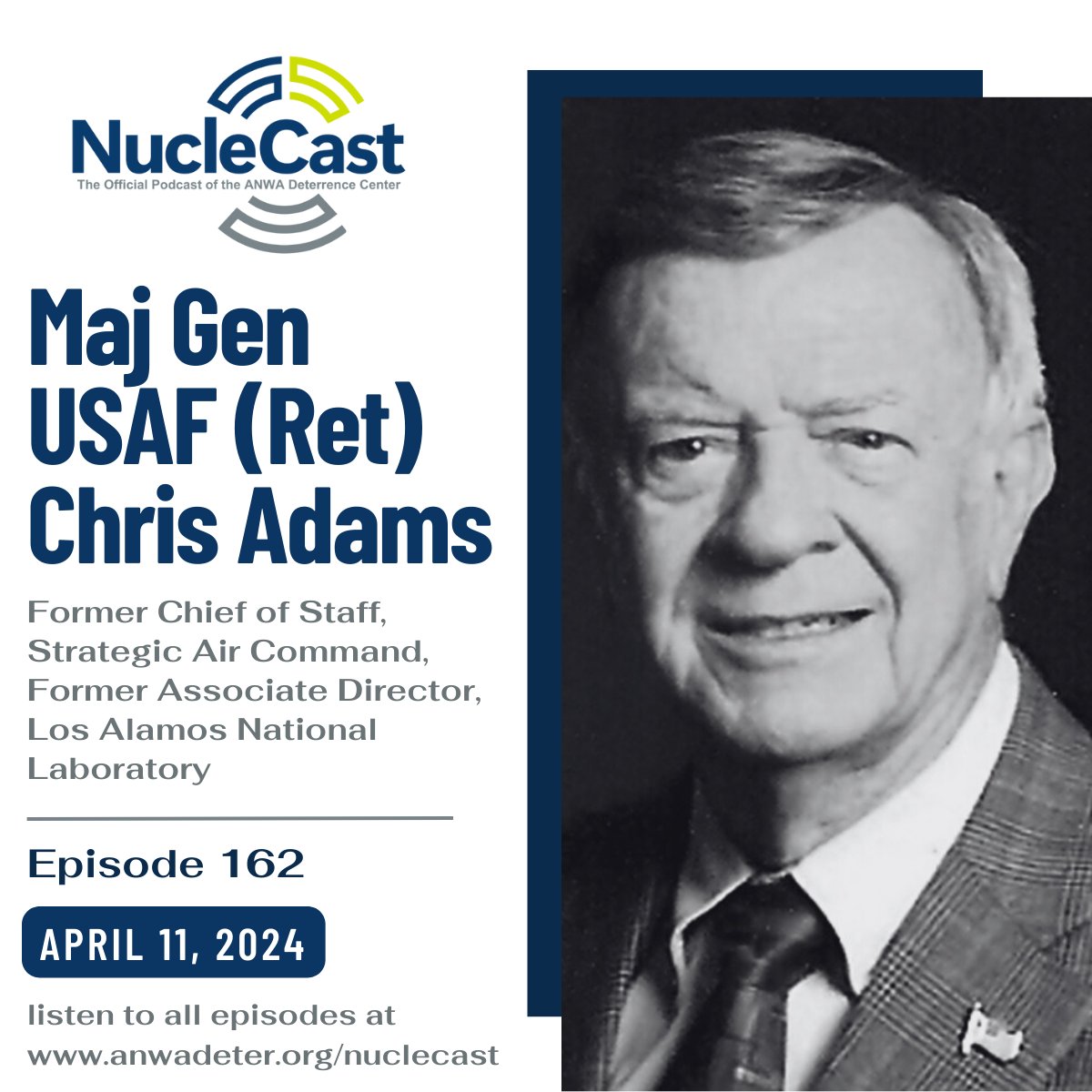 What a great interview with Major General Retired, Chris Adams.  He shares his experiences flying the #B36 and #B52 aircraft and serving in the Strategic Air Command (SAC) during the Cold War.  @us_stratcom rss.com/podcasts/nucle… @moderntriad #StrategicDeterrence #usaf #legacy