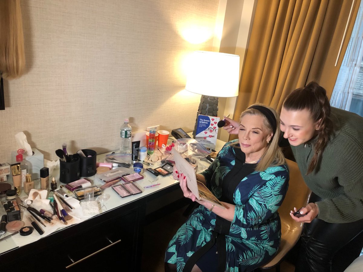 Early mornings! 🌞 My makeup artist did a wonderful job with getting me ready for my appearance on
@liftoffshow. Wish me luck and stay tuned for when it airs today! #TheQueenofGrants