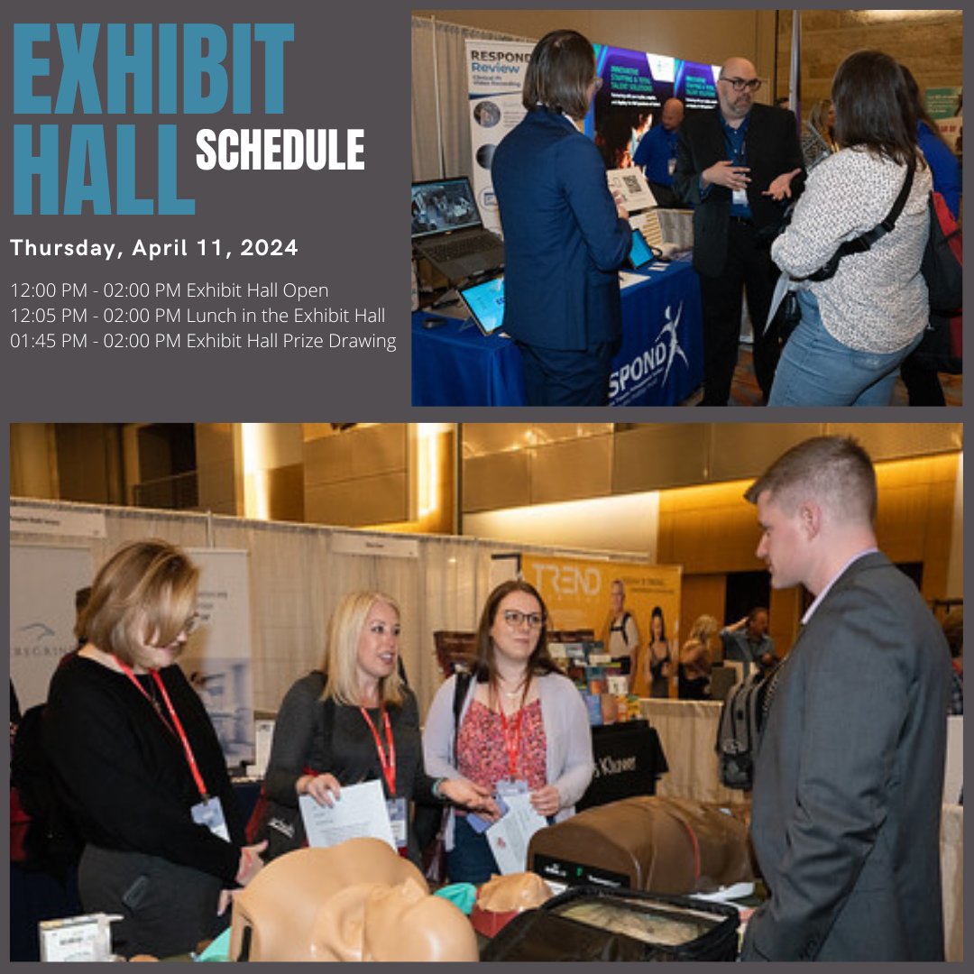The Exhibit Hall opens at 12PM. Network with exhibitors and colleagues while enjoying lunch. The Exhibit Hall Prize Drawing will happen between 1:45 PM and 2 PM. You must be present to win. May the odds be in your favor!