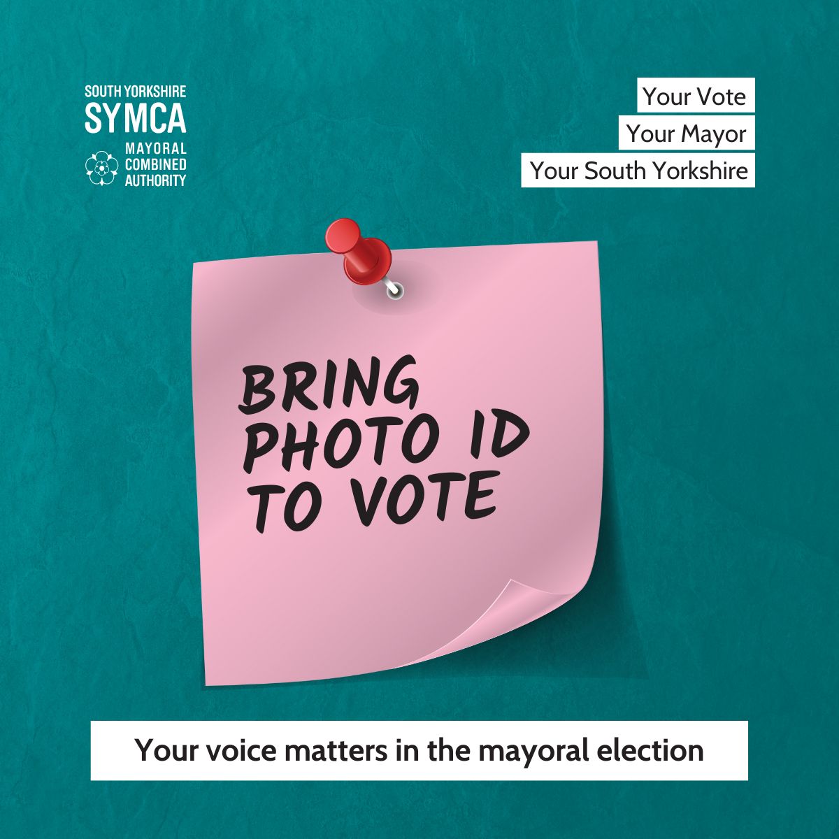 To vote on May 2nd, you must bring photo ID with you. If you don’t have one of the approved forms of ID, you can apply for a free Voter Authority Certificate (VAC). Click here to find out more: orlo.uk/1diiL #syelects