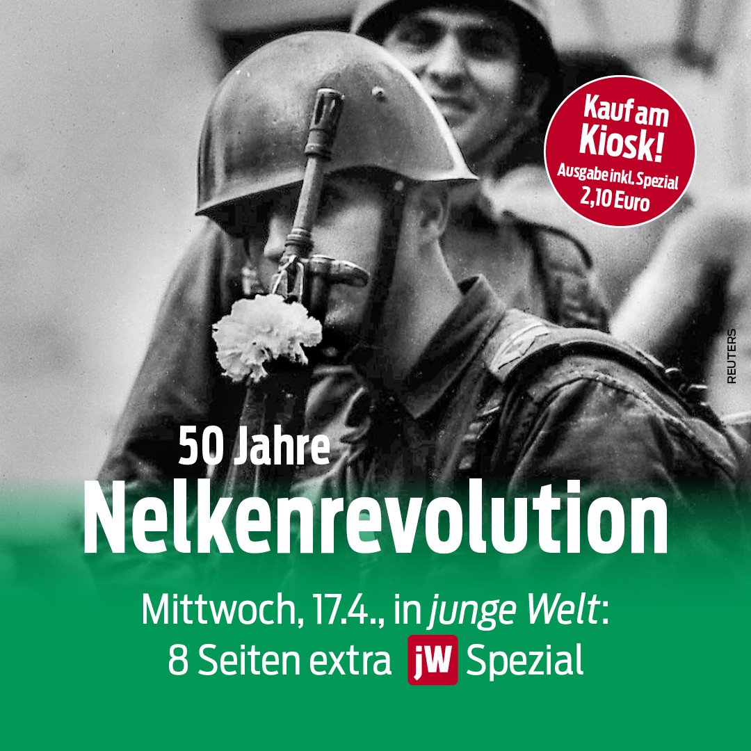 Lesen Sie in der kostenlosen Beilage zur Mittwochausgabe am 17. April: Gerade rechtzeitig. Über den Widerstand von Schülern gegen den Krieg in den portugiesischen Kolonien und die Diktatur kurz vor ihrem Ende. Ein Erfahrungsbericht. Von António Louçã