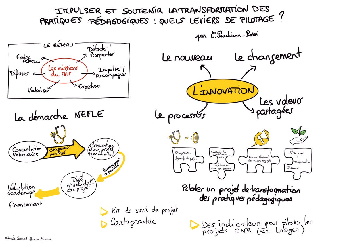 Intervention de ⁦@CecilePacchiana⁩ à l’⁦@Ih2ef⁩ sur la transformation des pratiques pédagogiques, l’innovation et le CNR