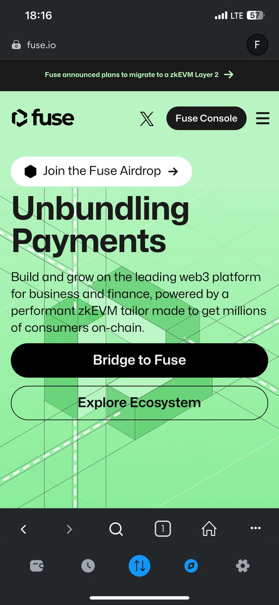 New AIRDROP guys $FUSE
<a href="/Fuse_network/">Fuse Network</a>  LFG! Updated chain on polygon ZKEVM airdrop.fuse.io/?ref=q85Tn WE GOT 1 month!!