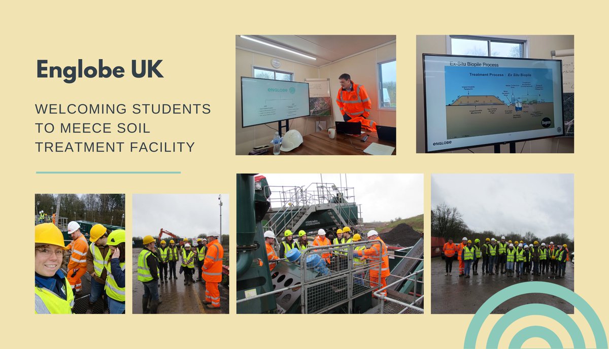 Last month students from Harper Adams University came along to @englobeUk Soil Treatment Facility in Meece, accompanied by Lucy Crockford, Senior Lecturer in Soil and Water Management at Harper Adams University. #SocialValue #EnglobeUK #Remediation #SoilTreatmentFacilities