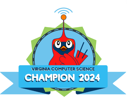 I am so thrilled and honored to have been nominated and selected as a 2024 Virginia Computer Science Champion! This recognition truly means a lot! @codeVirginia @csforlcps @LCPSEdTech @LCPSLegacy