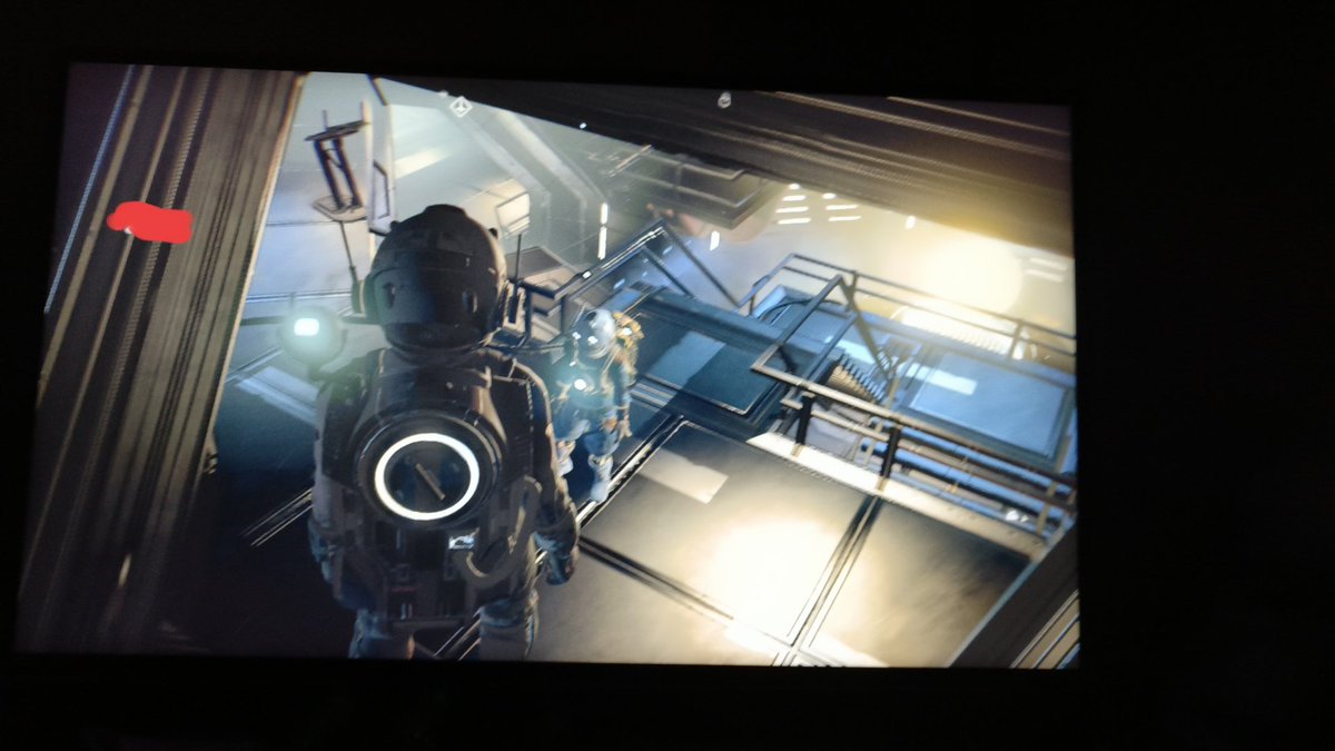 ImTheNewBagman's tweet image. Cuándo te invitan al carguero estelar pero te dan acceso solo a la cubierta exterior, así que solo te queda acechar como un Michael Myers cualquiera para sobrevivir al vacio del espacio. #NoMansSky #spacesimulator #glitch #stalker #halloween