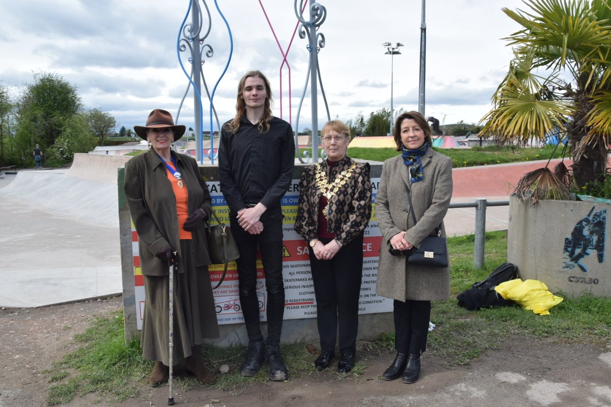 Today a new sculpture was unveiled at #Hereford #SkatePark. This year, ‘Reflection’ has been designed and built by Daniel Dargue, with help from some fellow students and tutors, to the theme of #LGBTQ+. Our thanks go out to the trustees and volunteers, and all involved!