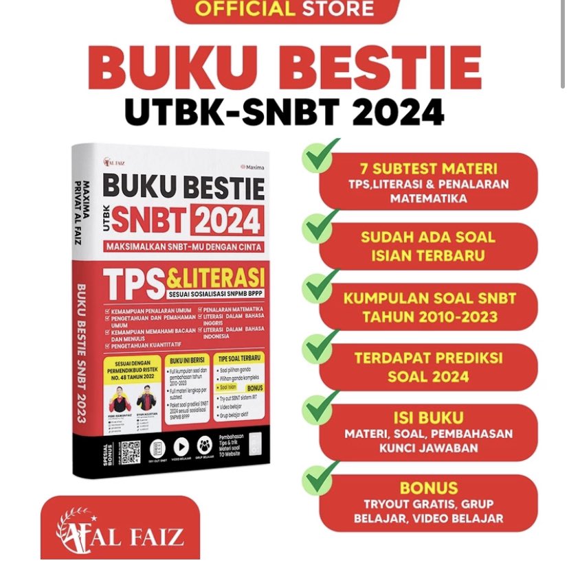 HAECHYYY's tweet photo. Rekomendasi buku SNBT punya Al faiz ini bagus banget🤩 

Link shopee https://t.co/d0ioxXLTZg https://t.co/5MbNk2llXB