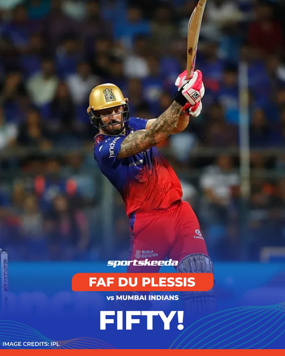 First fifty of the season for the RCB skipper, Faf du Plessis! 😮‍💨

#FafduPlessis #RCB #MIvRCB #Cricket #IPL2024 #Sportskeeda