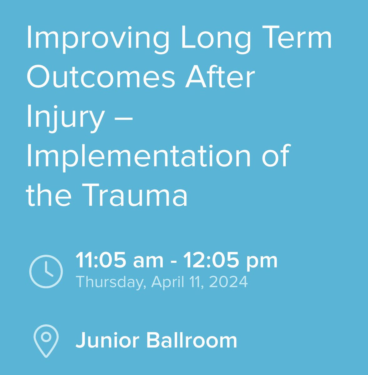 EAST President Dr. Ben Zarzaur presenting at @SocTraumaNurses #TraumaCon2024