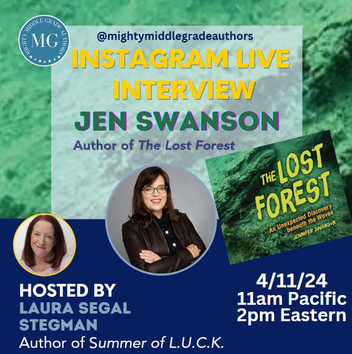 Join us TODAY as @laurastegman interviews incredibly prolific nonfiction #kidlit author @jenswanbooks, 11 am PT/2 pm ET, on Instagram Live: @mightymiddlegradeauthors #writingcommunity #middlegrade #teachers #librarians #TeacherTwitter #writerscommunity #BookTwitter #educators