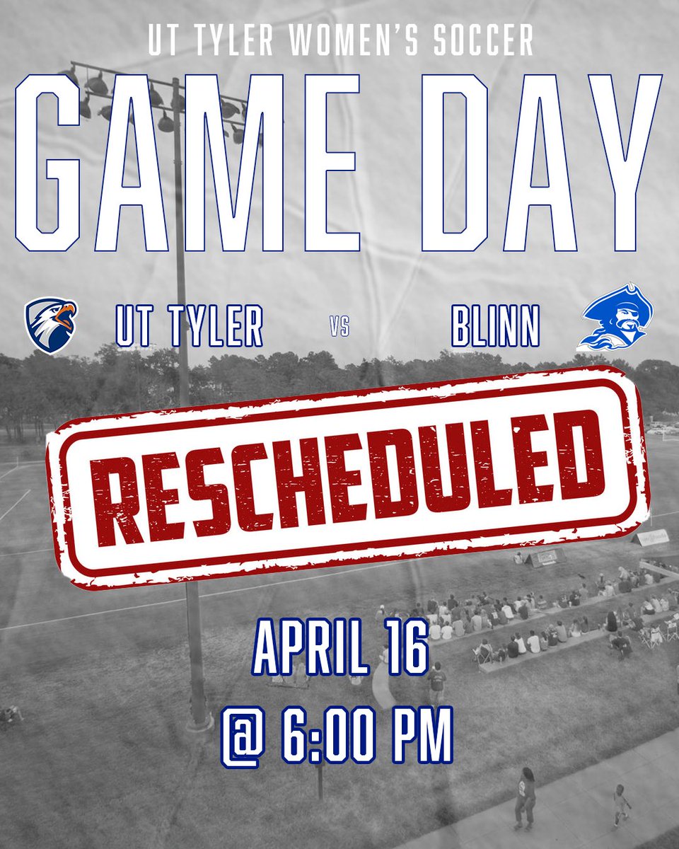 Our home game we were supposed to play April 12th is now rescheduled for April 16th!