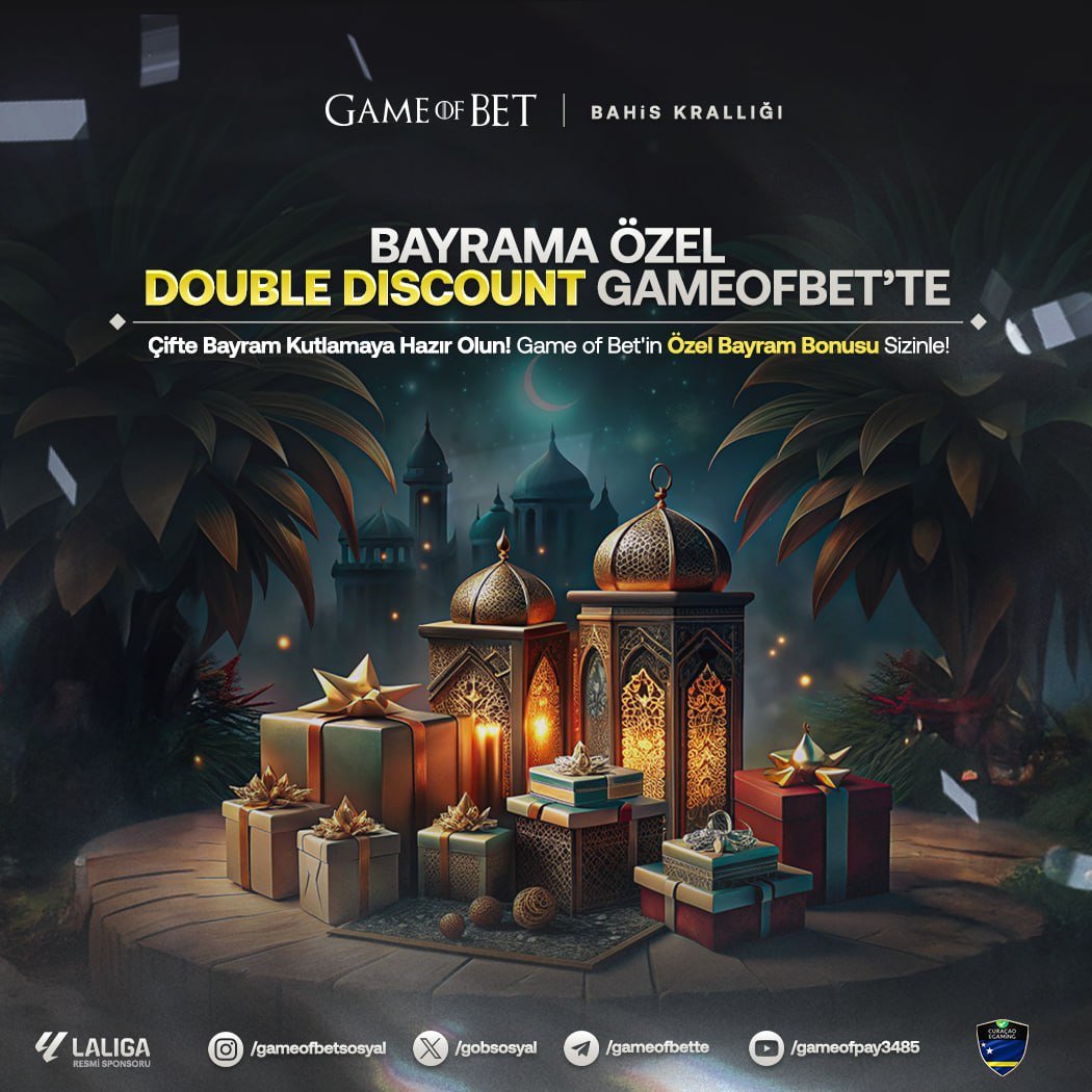 🐺Üye Ol : gob.today/guncelgiris ‼️ #GAMEOFBET'TE BAYRAMA ÖZEL D DİSCOUNT GÜNLERİ ‼️ ⚡️ Ramazana Özel 10.04.2024 00:00 iLE 12.04.2024 23:59 Tarihleri Arasında ki Kayıplarınızda Ekstar Kazanç ➡️ Bu savaşta Kaybeden Sen Olmayacaksın! Gameofbetle Krallar Gibi Kazan 👈