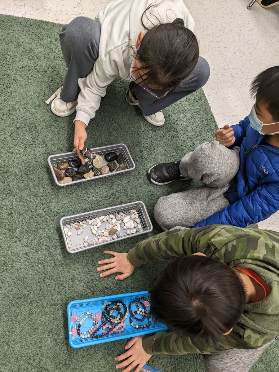 Grade 4 rock and gemstone investigation and classification. #scienceisfun @DavidLewisPS