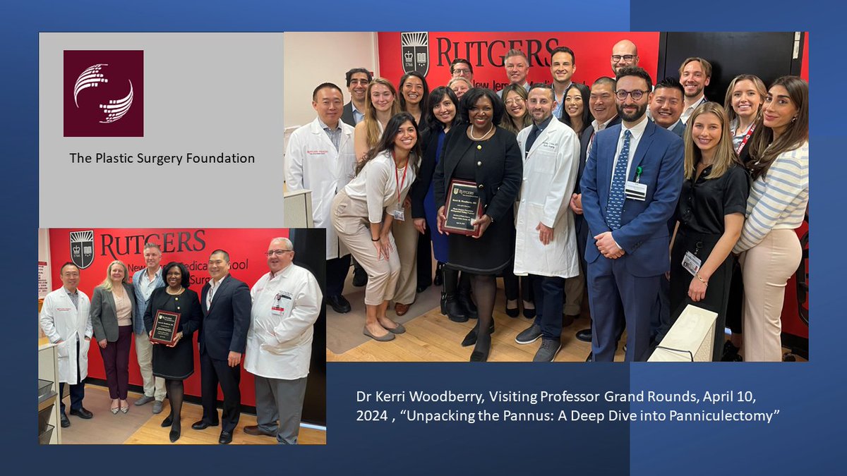 We welcomed Dr Kerri Woodberry @WVUMedSchool @wvuplastics for an excellent Grand Rounds on #Panniculectomy and a lively discussion afterwards on #Leadership and #AcademicSurgery vs #PrivatePractice. Thank you to @The_PSF Visiting Professor program.
