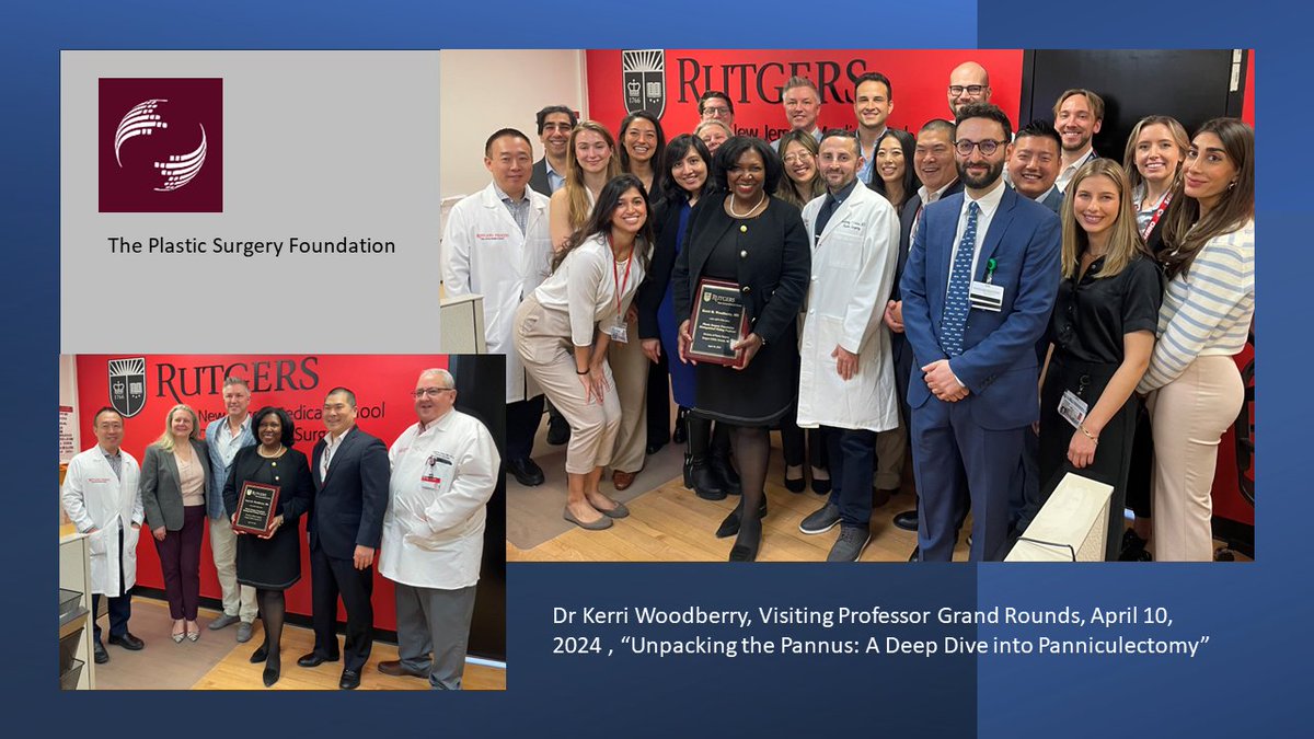 Rutgers NJMS,Surgery (@njmsdeptsurgery) on Twitter photo We welcomed Dr Kerri Woodberry <a href="/WVUMedSchool/">WVU School of Medicine</a> <a href="/wvuplastics/">WVU Plastic Surgery</a> for an excellent Grand Rounds on #Panniculectomy and a lively discussion afterwards on #Leadership and #AcademicSurgery vs #PrivatePractice. Thank you to <a href="/The_PSF/">The Plastic Surgery Foundation (The PSF)</a> Visiting Professor program. We welcomed Dr Kerri Woodberry <a href="/WVUMedSchool/">WVU School of Medicine</a> <a href="/wvuplastics/">WVU Plastic Surgery</a> for an excellent Grand Rounds on #Panniculectomy and a lively discussion afterwards on #Leadership and #AcademicSurgery vs #PrivatePractice. Thank you to <a href="/The_PSF/">The Plastic Surgery Foundation (The PSF)</a> Visiting Professor program.