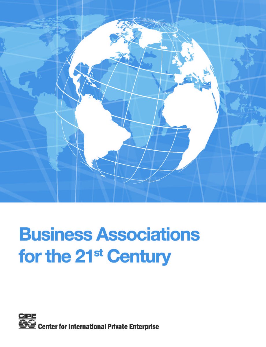 Looking for strategies and smart practices for running a successful Business Association? CIPE’s Business Associations for the 21st Century guidebook is available here in 7 different languages: cipe.org/resources/busi… #AssociationFrontiers