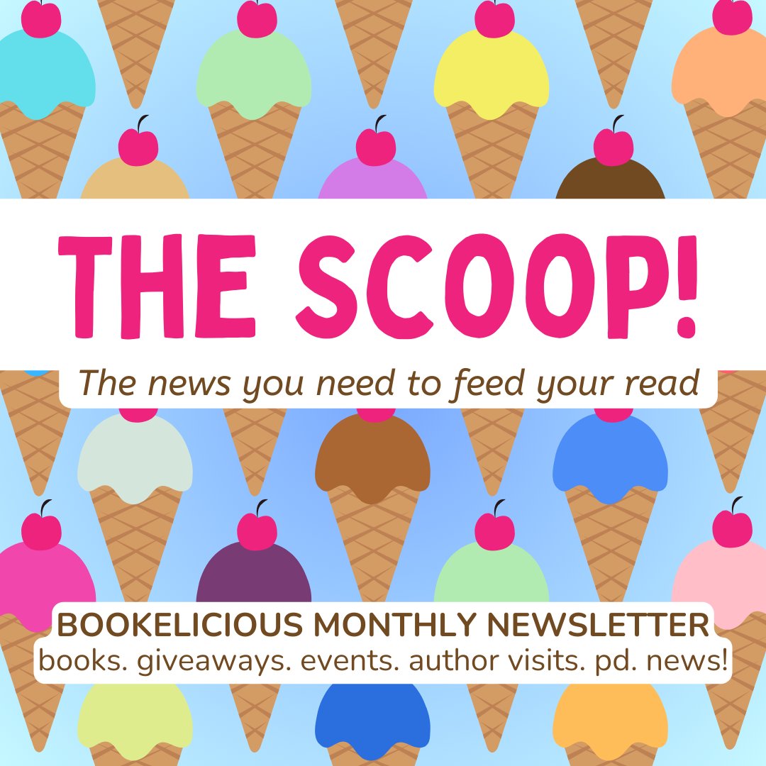 Have you signed up for THE SCOOP? 📚 Hot book recommendations! 🍦 Cool author visit sensations! 📣 All the news you need to feed your read! bookelicious.com Hit that 'SIGN UP' button at the bottom of the page!