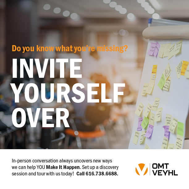 Things happen when we meet in person. Book a session to visit our facility and meet with our team: omt-veyhl.com/book-a-tour/ 

#tour #manufacturing #oem #oemsupplier #productdevelopment #fabrication #metal #westmichigan