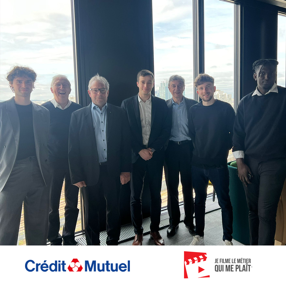 🎬🚜Aujourd’hui la Confédération Nationale du @CreditMutuel #CNCM a accueilli le jury national du concours Je Filme le Métier qui me Plaît de @parcours_metier afin d’élire les futurs lauréats de la catégorie #Agriculture & Territoire.