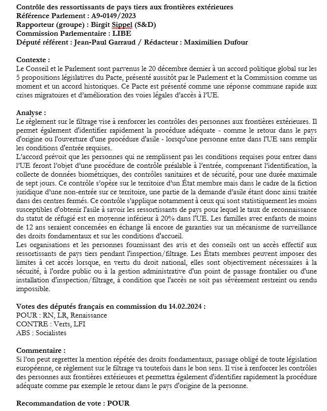 ⚠️⚠️EXCLUSIVITÉ Dans une note interne du @GroupeID_FR, validée par @JPGarraud lui-même, confirme l'analyse de Reconquête. Pourquoi @J_Bardella a-t-il changé le vote ? Pourquoi a-t-il menti et continue-t-il à mentir ?