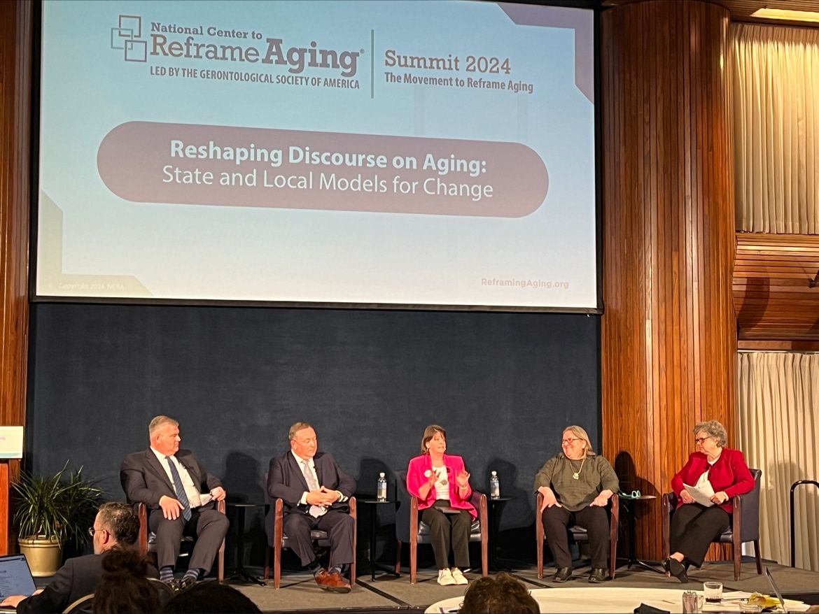 What an amazing day at Summit 2024: The Movement to Reframe Aging at the National Press Club in DC. Thx to @ReframingAging for inviting me to share how we have used reframing in our advocacy in Ohio! Congrats on a successful Summit! #ReframingAging #Ohio #AreaAgenciesOnAging