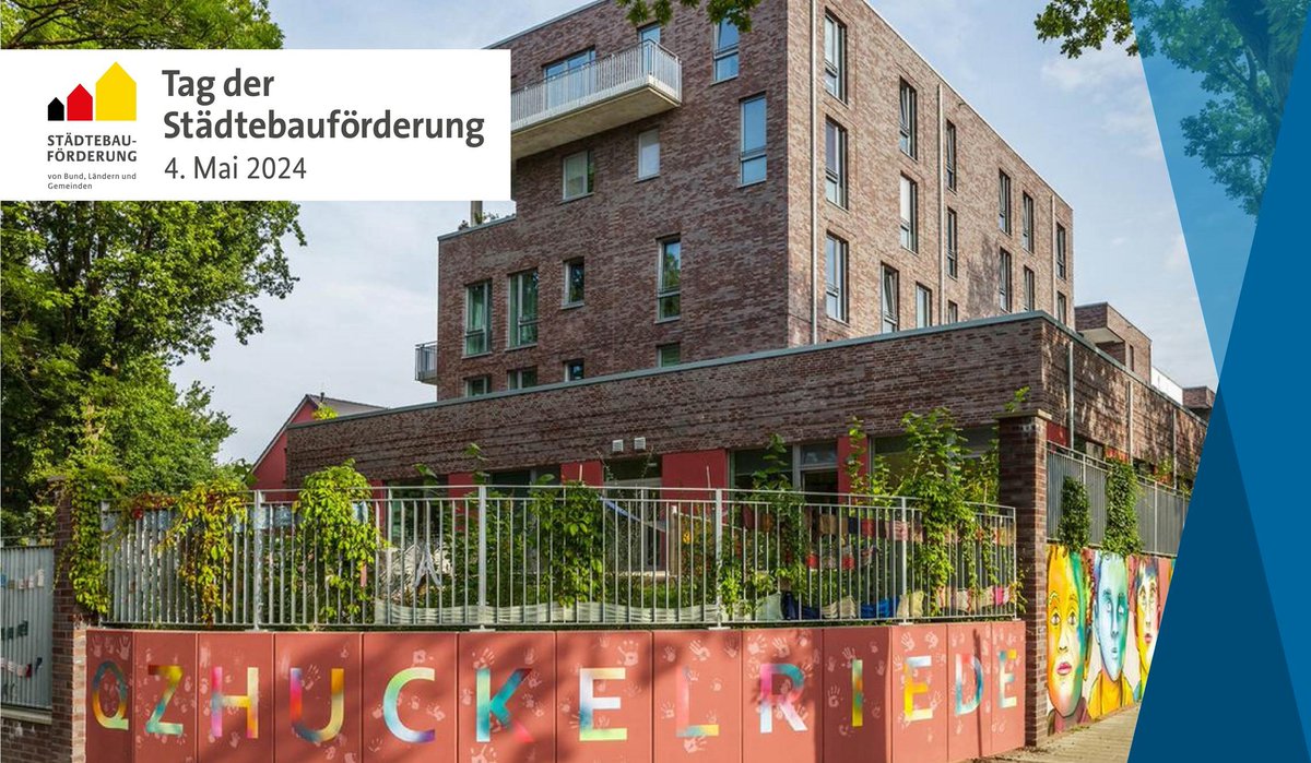 Bühne frei für die Projekte der #Städtebauförderung! Die Auftaktveranstaltung für den Tag der Städtebauförderung am 4. Mai 2024 findet in #Bremen statt. Bundesweit beteiligen sich hunderte Städte und Gemeinden - unter dem Motto „Wir im Quartier“.  
Infos: tag-der-staedtebaufoerderung.de